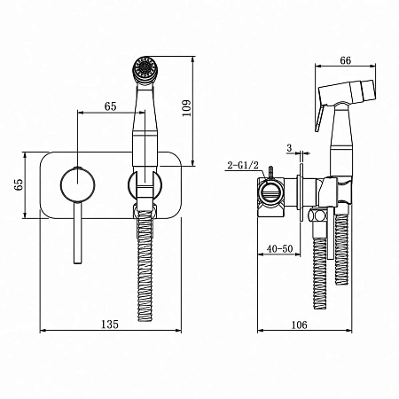 Детальная картинка товара «гигиенический душ gappo g7506-36 черный» Детальная картинка товара «гигиенический душ gappo g7506-36 черный»