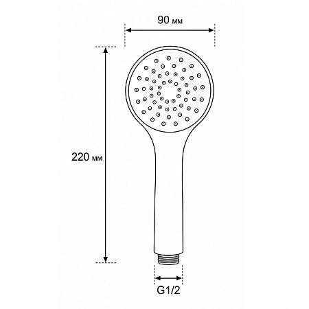 Душевая лейка GAPPO G11 хром Душевая лейка GAPPO G11 хром