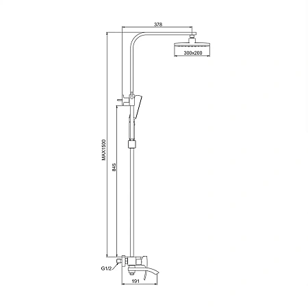 Душевая система GAPPO G2407-8 хром/белый Душевая система GAPPO G2407-8 хром/белый