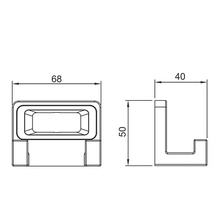Крючок GAPPO G30805-26 черный Крючок GAPPO G30805-26 черный