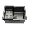Кухонная мойка GAPPO GS5040-6 оружейная сталь