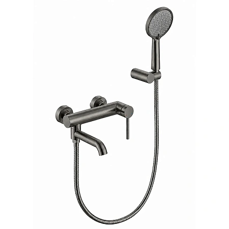 Смеситель для ванны GAPPO G3206-9 оружейная сталь Смеситель для ванны GAPPO G3206-9 оружейная сталь
