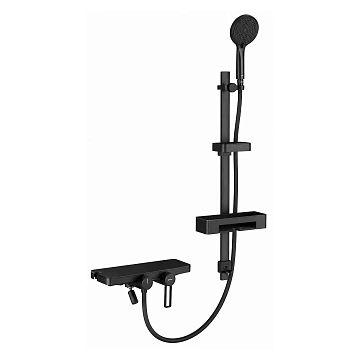Смеситель для ванны GAPPO G3296-26 с душевым гарнитуром, черный