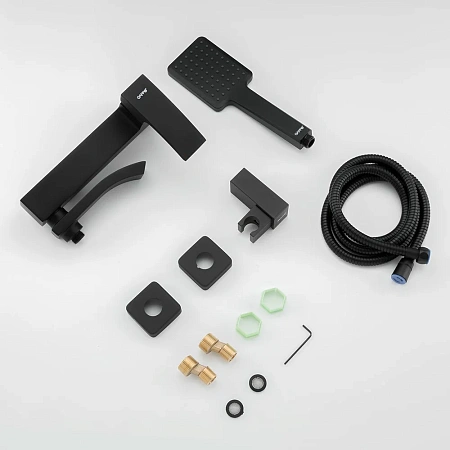 Смеситель для ванны GAPPO G3207-6 черный Смеситель для ванны GAPPO G3207-6 черный