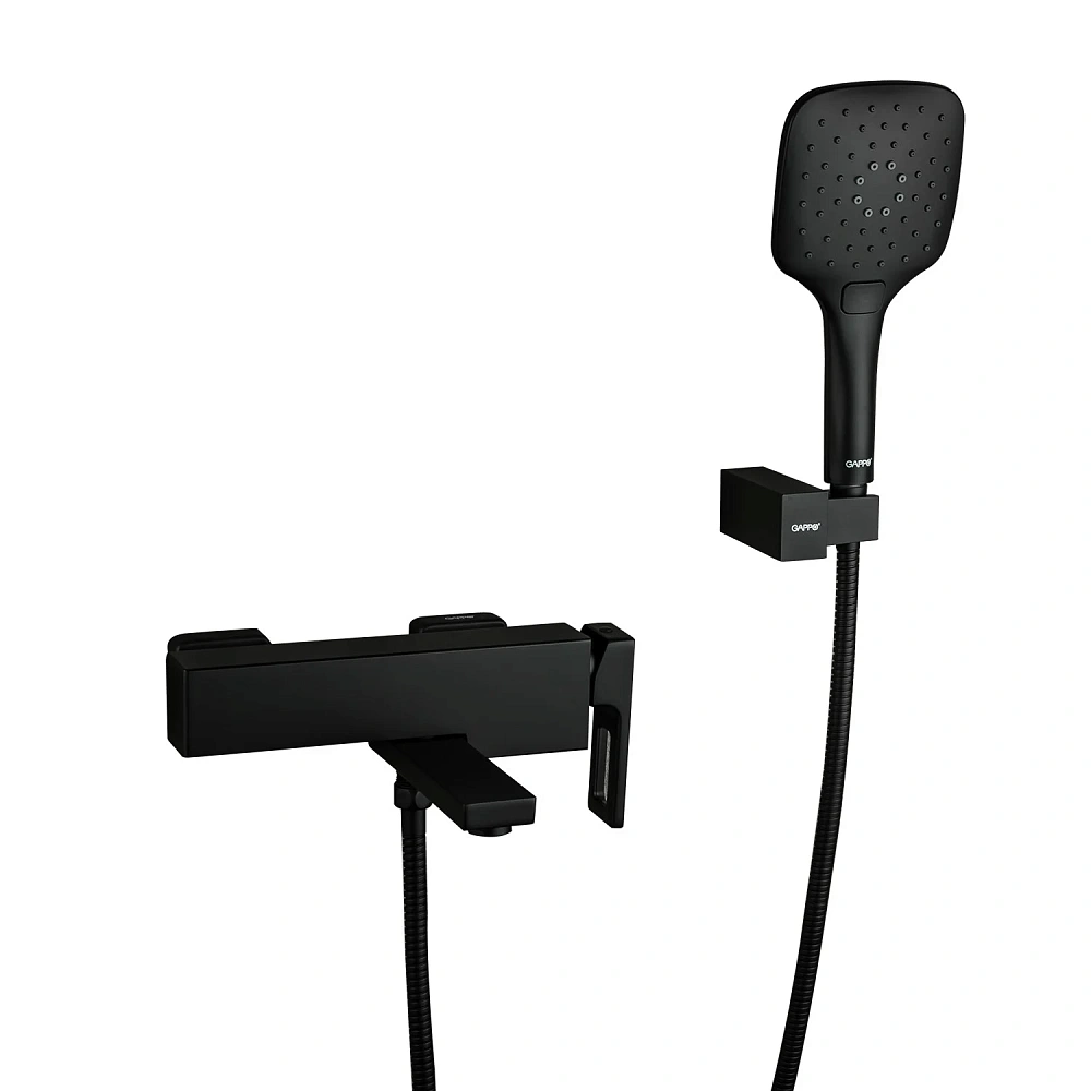 Смеситель для ванны GAPPO G3217-6 черный — Изображение 1