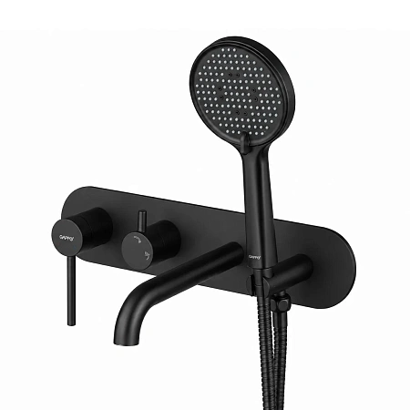 Смеситель для ванны GAPPO G3306-6 встраиваемый, черный