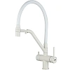 Смеситель для кухни GAPPO G4398-88 с гибким изливом и подключением фильтра, белый Смеситель для кухни GAPPO G4398-88 с гибким изливом и подключением фильтра, белый
