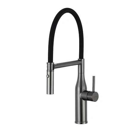Смеситель для кухни GAPPO G4098-29 с гибким изливом, оружейная сталь Смеситель для кухни GAPPO G4098-29 с гибким изливом, оружейная сталь