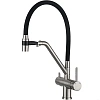 Смеситель для кухни GAPPO G4398-85 с гибким изливом и подключением фильтра, сатин Смеситель для кухни GAPPO G4398-85 с гибким изливом и подключением фильтра, сатин