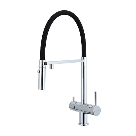 Смеситель для кухни GAPPO G4397-80 с гибким изливом и подключением фильтра, хром Смеситель для кухни GAPPO G4397-80 с гибким изливом и подключением фильтра, хром