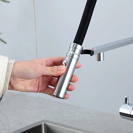 Смеситель для кухни GAPPO G4397-80 с гибким изливом и подключением фильтра, хром Смеситель для кухни GAPPO G4397-80 с гибким изливом и подключением фильтра, хром