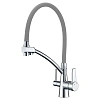 Смеситель для кухни GAPPO G4398-17 с гибким изливом и подключением фильтра, хром