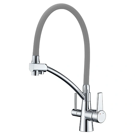 Смеситель для кухни GAPPO G4398-17 с гибким изливом и подключением фильтра, хром Смеситель для кухни GAPPO G4398-17 с гибким изливом и подключением фильтра, хром