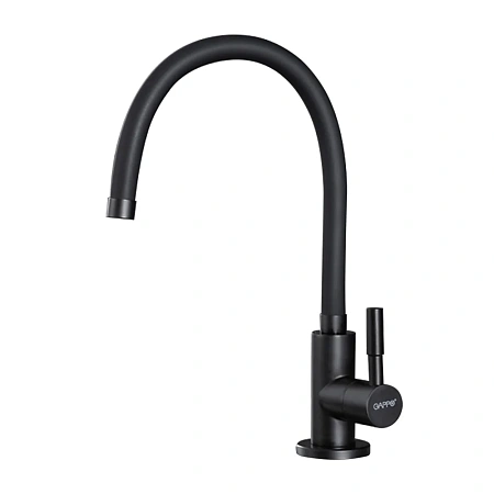 Смеситель для кухни GAPPO G1052-96 с гибким изливом, черный Смеситель для кухни GAPPO G1052-96 с гибким изливом, черный