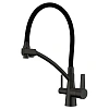 Смеситель для кухни GAPPO G4398-16 с гибким изливом и подключением фильтра, черный Смеситель для кухни GAPPO G4398-16 с гибким изливом и подключением фильтра, черный
