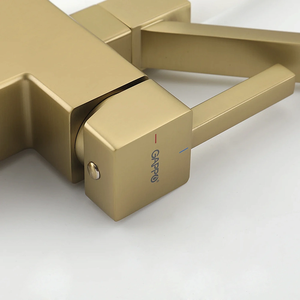 Смеситель для кухни GAPPO G4395-63 с гибким изливом и подключением фильтра, золотой сатин — Изображение 11