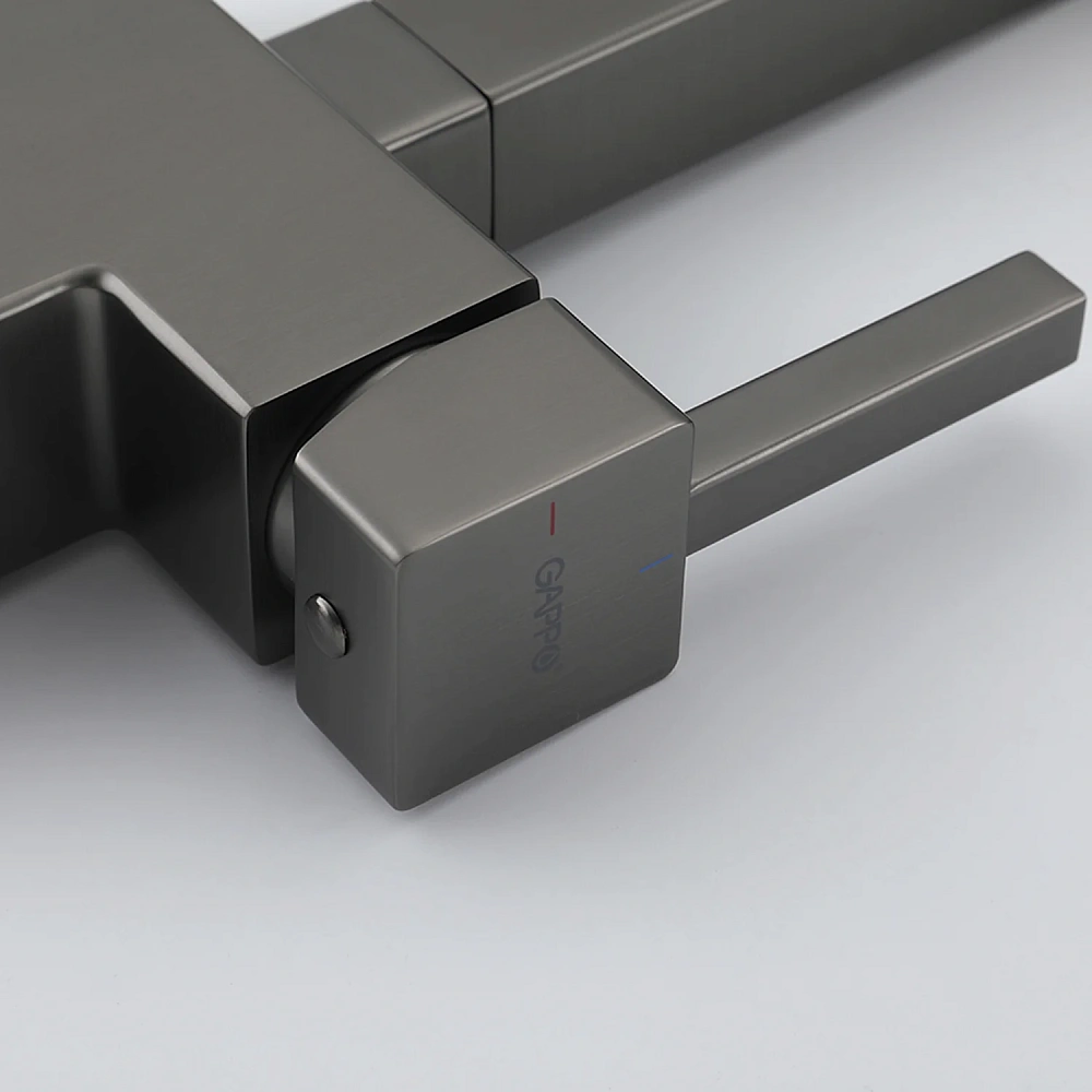 Смеситель для кухни GAPPO G4395-59 с гибким изливом и подключением фильтра, оружейная сталь — Изображение 11
