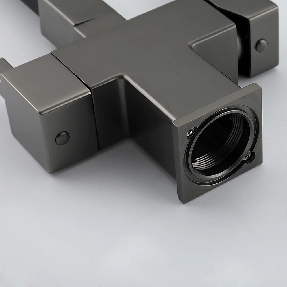 Смеситель для кухни GAPPO G4395-39 с гибким изливом и подключением фильтра, оружейная сталь — Изображение 11