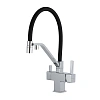 Смеситель для кухни GAPPO G4395-60 с гибким изливом и подключением фильтра, хром