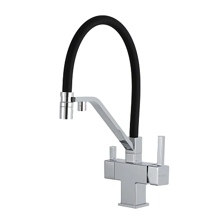Смеситель для кухни GAPPO G4395-60 с гибким изливом и подключением фильтра, хром Смеситель для кухни GAPPO G4395-60 с гибким изливом и подключением фильтра, хром