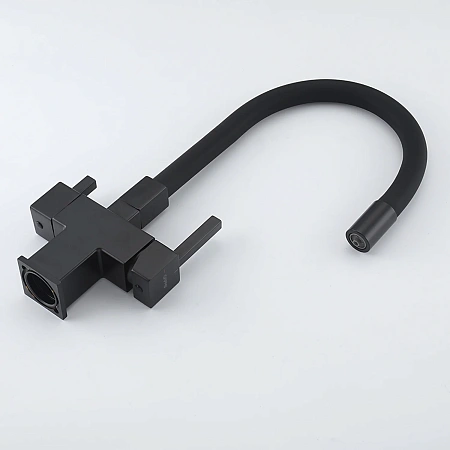 Смеситель для кухни GAPPO G4395-36 с гибким изливом и подключением фильтра, черный Смеситель для кухни GAPPO G4395-36 с гибким изливом и подключением фильтра, черный