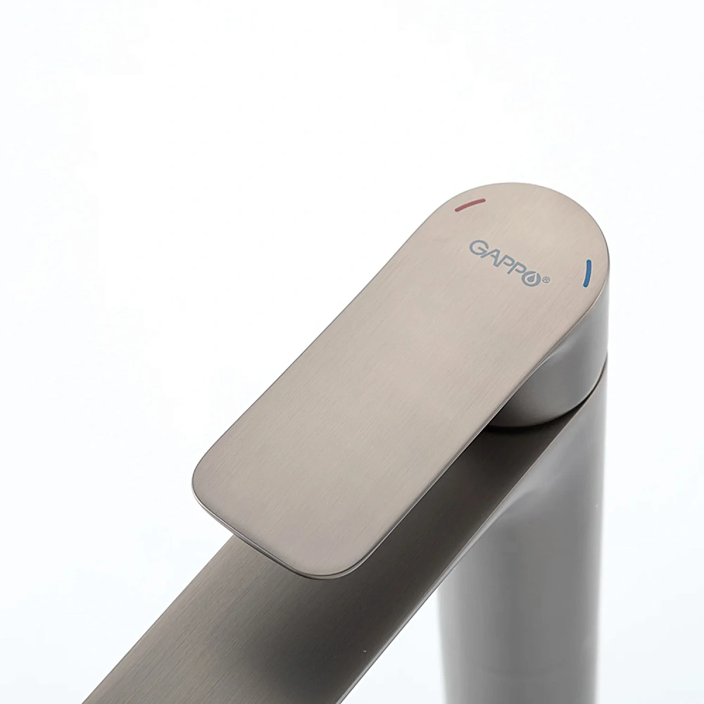 Смеситель для раковины Gappo G1048-92 оружейная сталь — Изображение 9