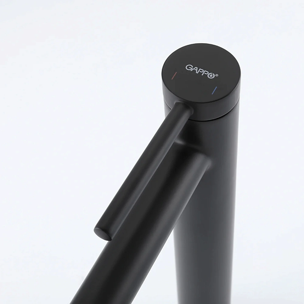 Смеситель для раковины Gappo G1006-26 черный — Изображение 9