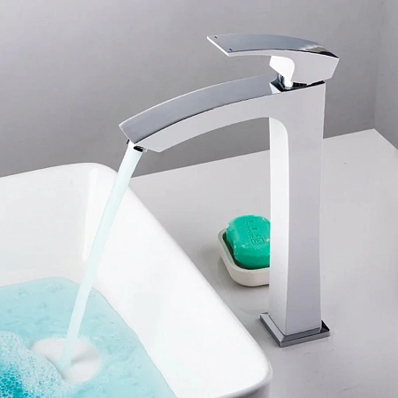 Смеситель для раковины Gappo G1007-18 белый/хром Смеситель для раковины Gappo G1007-18 белый/хром