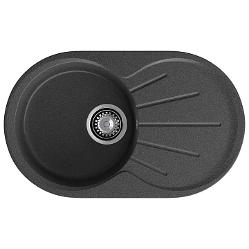 Кухонная мойка GranFest RONDO R-750L графит