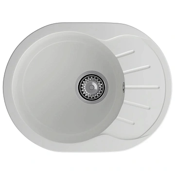 Кухонная мойка GranFest RONDO R-580L иней