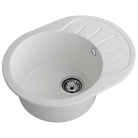 Кухонная мойка GranFest RONDO R-580L иней Кухонная мойка GranFest RONDO R-580L иней