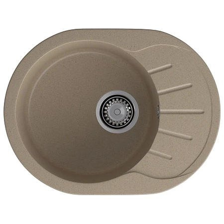 Кухонная мойка GranFest RONDO R-580L песочный Кухонная мойка GranFest RONDO R-580L песочный