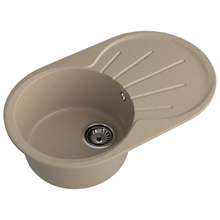 Кухонная мойка GranFest RONDO R-750L песочный Кухонная мойка GranFest RONDO R-750L песочный