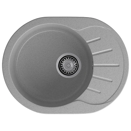 Кухонная мойка GranFest RONDO R-580L серый