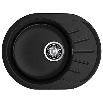 Кухонная мойка GranFest RONDO R-580L черный