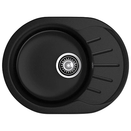 Кухонная мойка GranFest RONDO R-580L черный Кухонная мойка GranFest RONDO R-580L черный
