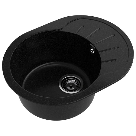 Кухонная мойка GranFest RONDO R-580L черный Кухонная мойка GranFest RONDO R-580L черный