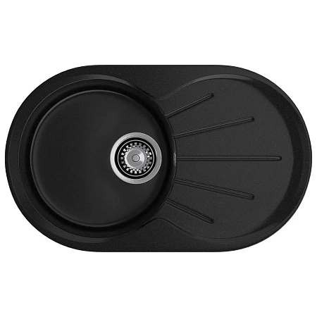 Кухонная мойка GranFest RONDO R-750L черный Кухонная мойка GranFest RONDO R-750L черный