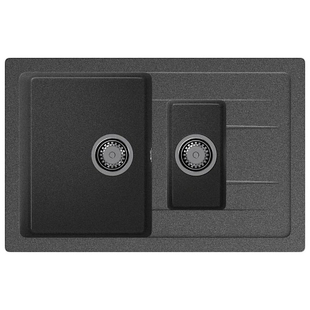 Кухонная мойка GranFest QUADRO Q-775KL графит