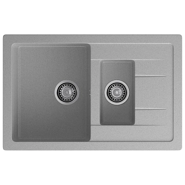 Кухонная мойка GranFest QUADRO Q-775KL серый