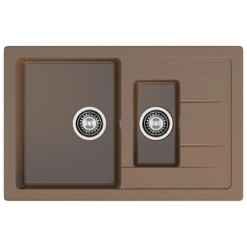 Кухонная мойка GranFest QUADRO Q-775KL терракот