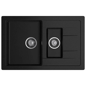 Кухонная мойка GranFest QUADRO Q-775KL черный