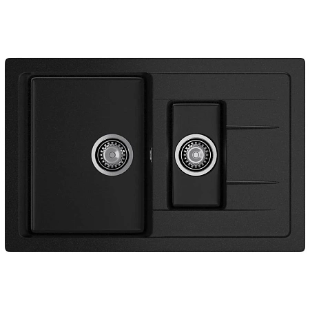 Кухонная мойка GranFest QUADRO Q-775KL черный Кухонная мойка GranFest QUADRO Q-775KL черный