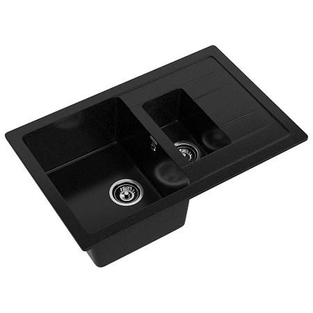 Кухонная мойка GranFest QUADRO Q-775KL черный Кухонная мойка GranFest QUADRO Q-775KL черный