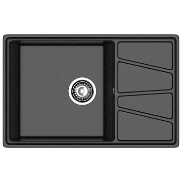 Кухонная мойка GranFest VERTEX V-780L черный