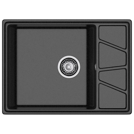 Кухонная мойка GranFest VERTEX V-680L черный