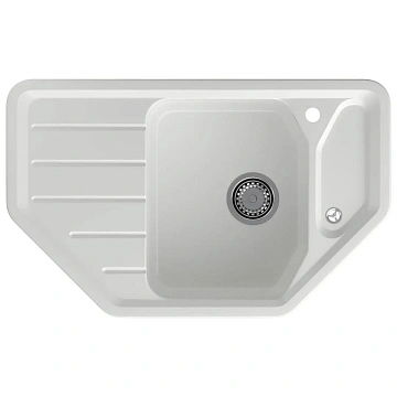Кухонная мойка GranFest CORNER C-800E иней