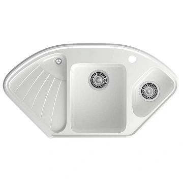 Кухонная мойка GranFest CORNER C-1040E иней