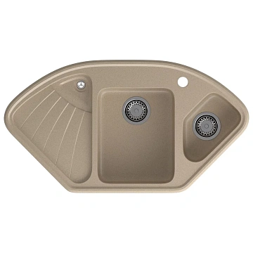Кухонная мойка GranFest CORNER C-1040E песочный