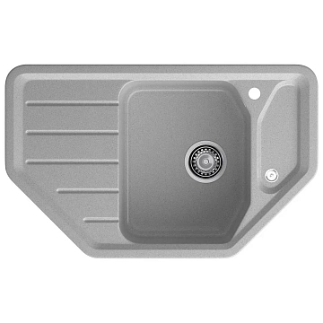 Кухонная мойка GranFest CORNER C-800E серый